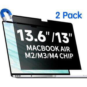 2 PK Magnetic Privacy Screen for MacBook Air 13.6/13 Inch (2022-2025, M2, M3, M4
